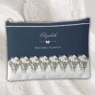 Bolsa elegante planificadora de boda en azul marin
