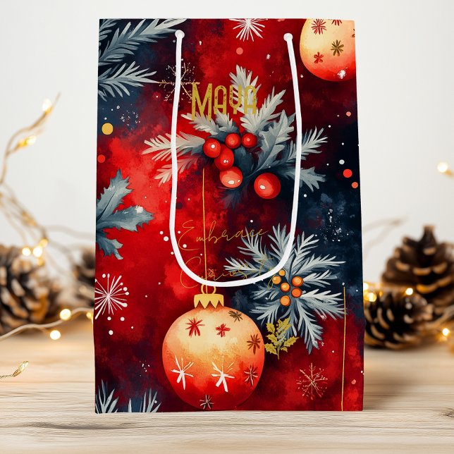 Bolsa en baudible de Navidades rojos y dorados per (Subido por el creador)