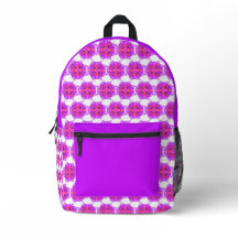 Bolsa escolar de flores de Mauve