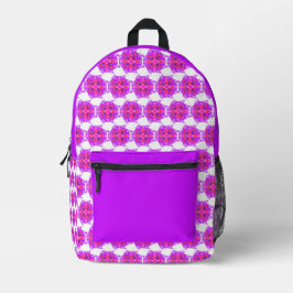 Bolsa escolar de flores de Mauve