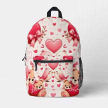 Bolsa Escolar Patrón de Amor Caprichoso - Regalo L