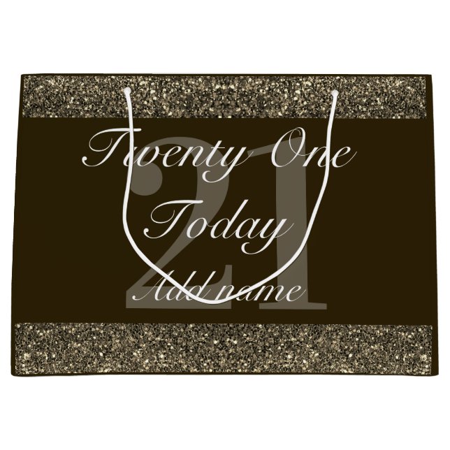 Bolsa especial de regalo de cumpleaños 21 (Anverso)