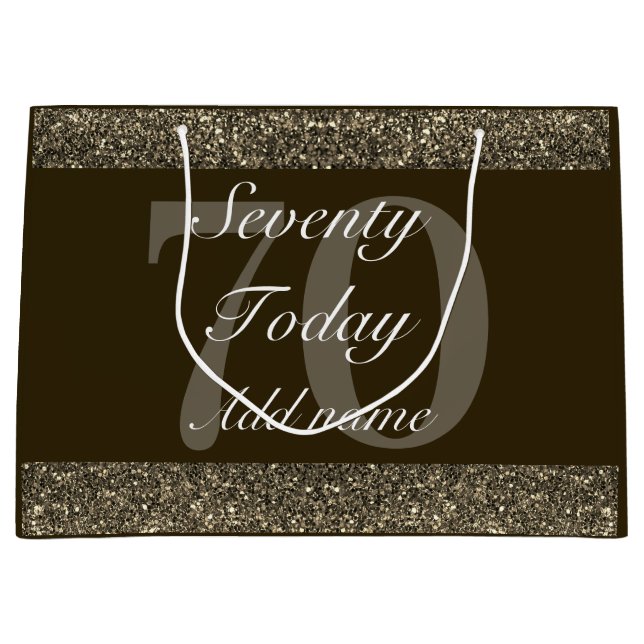 Bolsa especial de regalo de cumpleaños 70 (Anverso)