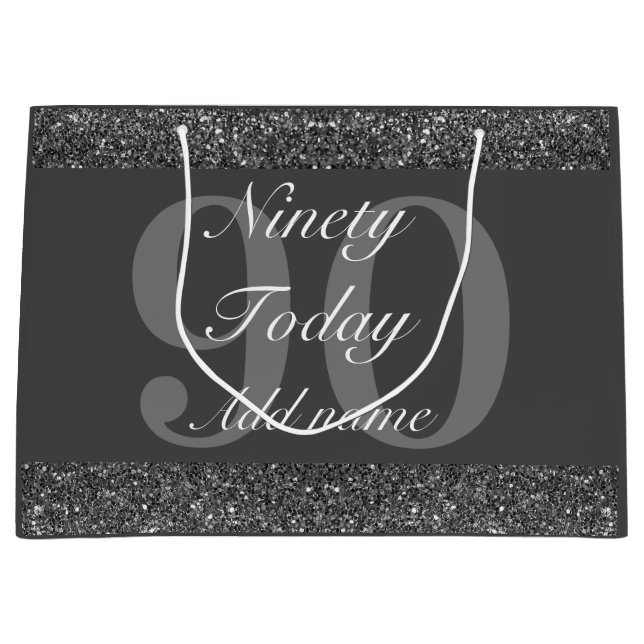 Bolsa especial de regalo de cumpleaños 90 (Anverso)