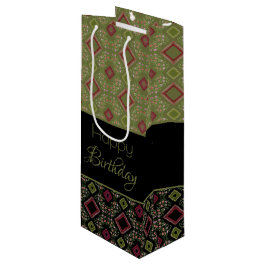 Bolsa especial de regalo de vino moderno de cumple