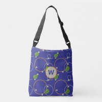 Bolsa estampada con luciérnagas sobre agua