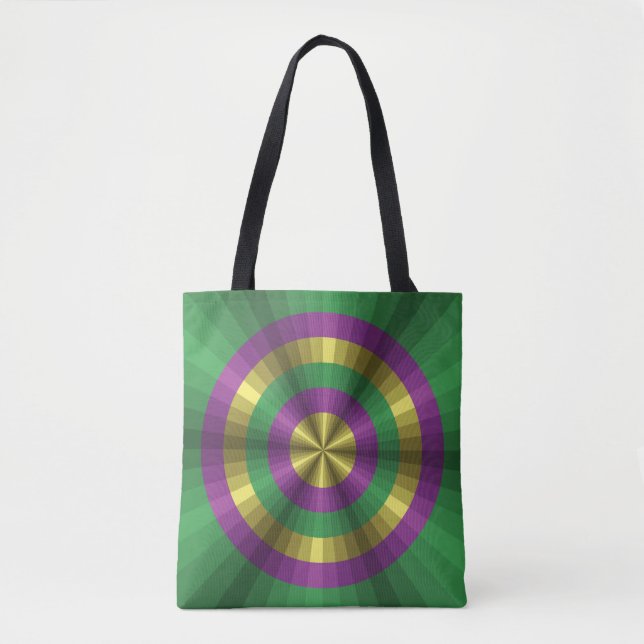 Bolsa estampada Ilusión de Mardi Gras (Anverso)