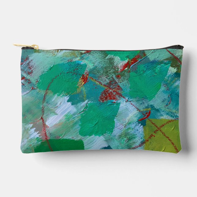 Bolsa estética/bolsita de lápiz en diseño de mármo (Anverso)