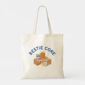 Bolsa estética de gatos lindos leyendo libros de l