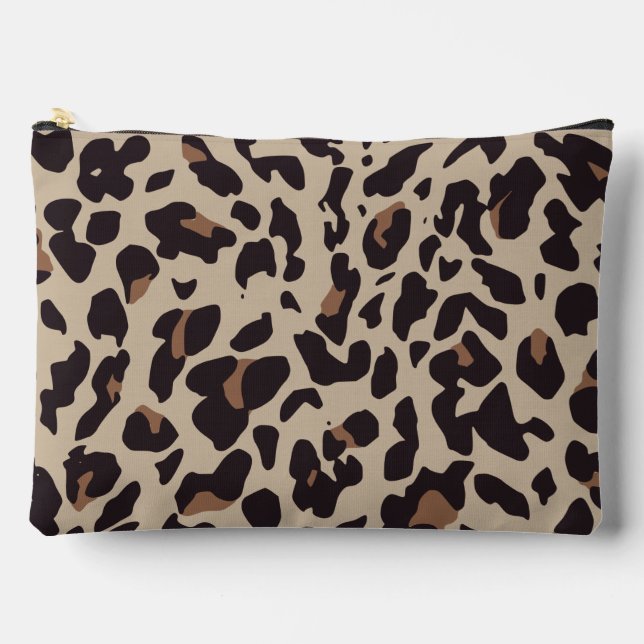Bolsa estética de leopardo marrón (Anverso)