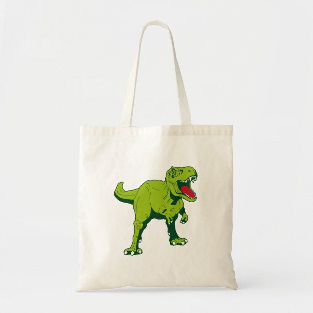 Bolsa estilizada de acero tirannosauro (Frente)
