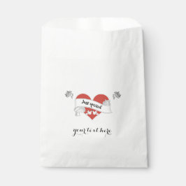 Bolsa favorita de bodas de papel blanco - Personal