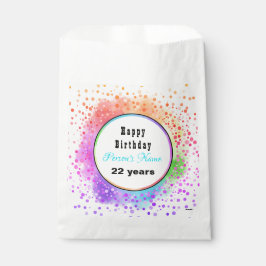 Bolsa favorita de papel de cumpleaños feliz pastel