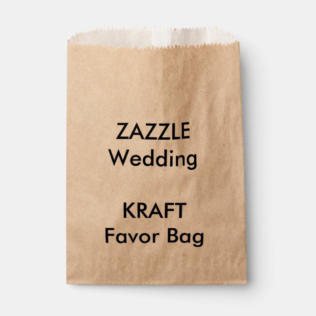 Bolsa favorita de papel KRAFT de casamiento person (Anverso)