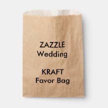 Bolsa favorita de papel KRAFT de casamiento person