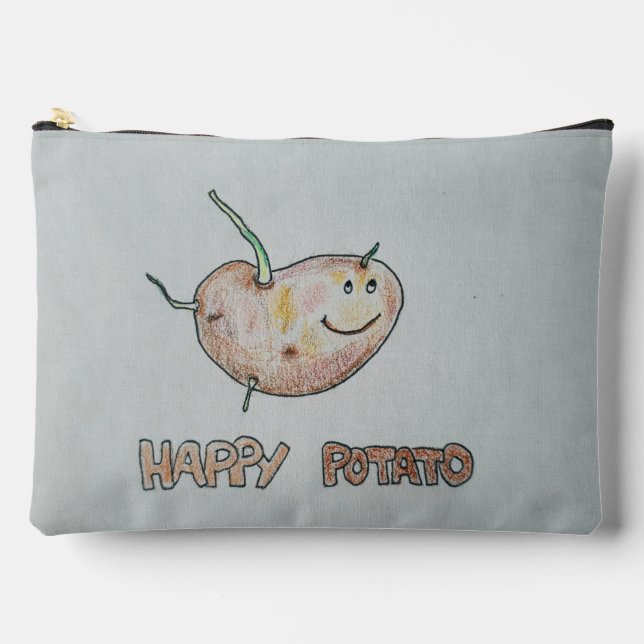 Bolsa Feliz de Papas Impresas y Cosidas (Anverso)