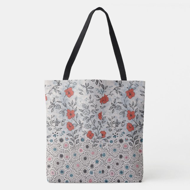 Bolsa  florais artístico  (Anverso)
