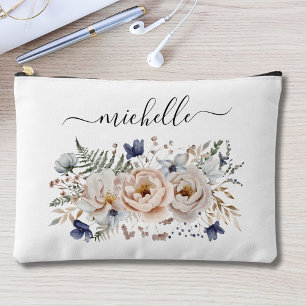 Bolsa Floral Acuarela Personalizada Preciosa Beige