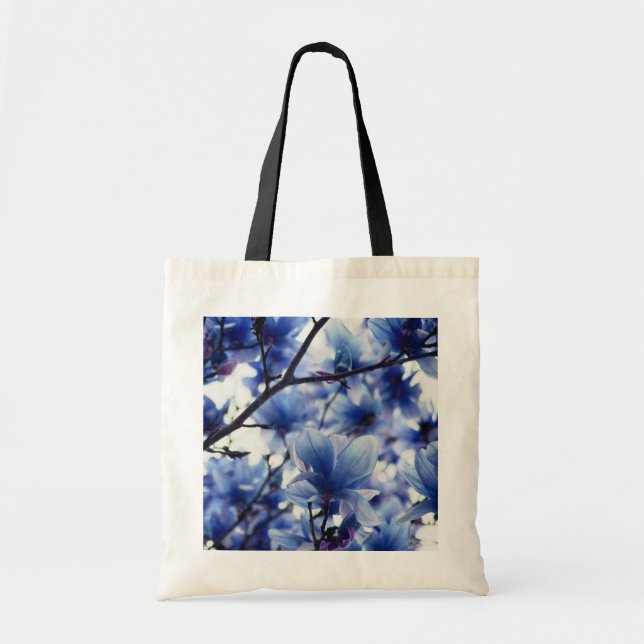 Bolsa floral azul de Magnolia japonesa (Frente)