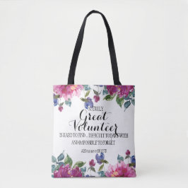 Bolsa floral de agradecimiento a voluntarios 