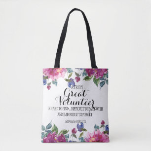 Bolsa floral de agradecimiento a voluntarios 