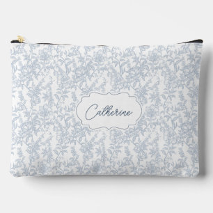 Bolsa Floral de Encaje Toile Azul Francés Personal