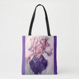 Bolsa Floral De Flor Iris De Color Púrpura Glorios