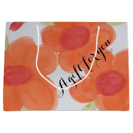 Bolsa floral de gran Naranja