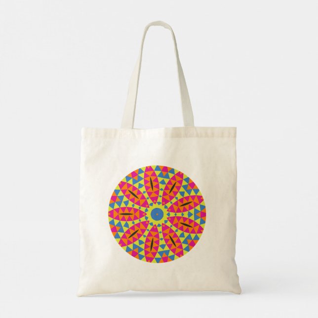 Bolsa floral de tote (Reverso)