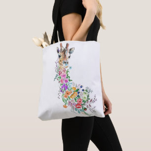 Bolsa Floral Giraffe Tote