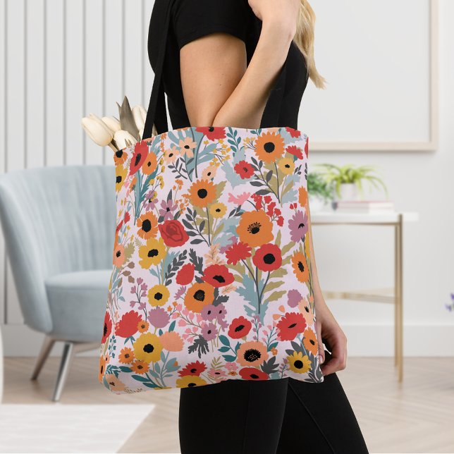 Bolsa Floral Tote para compras y viajes diarios (Subido por el creador)