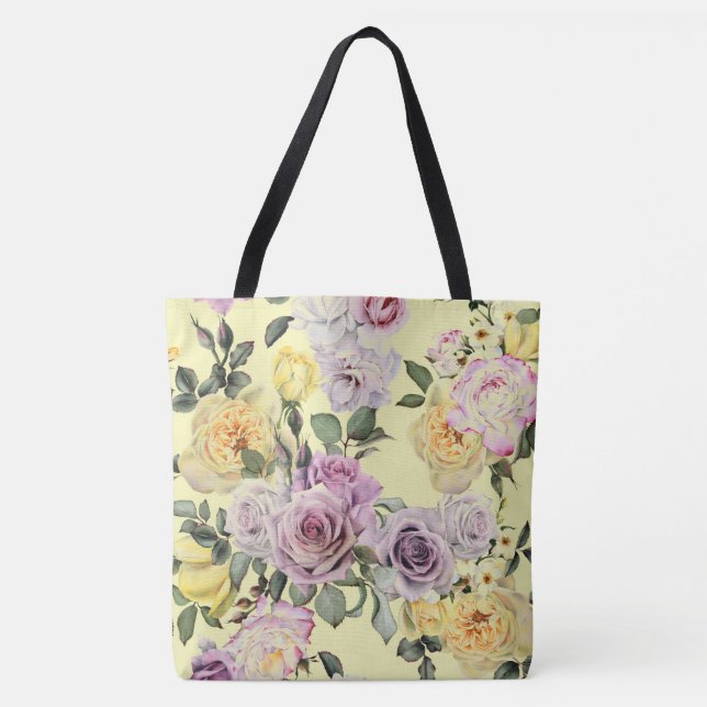 Bolsa Floral Tote para rosas (Anverso)