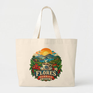 Bolsa Flores Sunrise Coffee Vintage Arte Indonesio