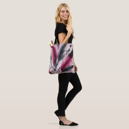 Bolsa Fuchsia Feather Tote - Moda y funcionalidad