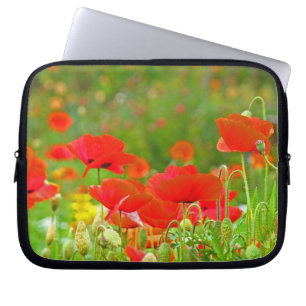Bolsa funda para computadora portátil Flores de am