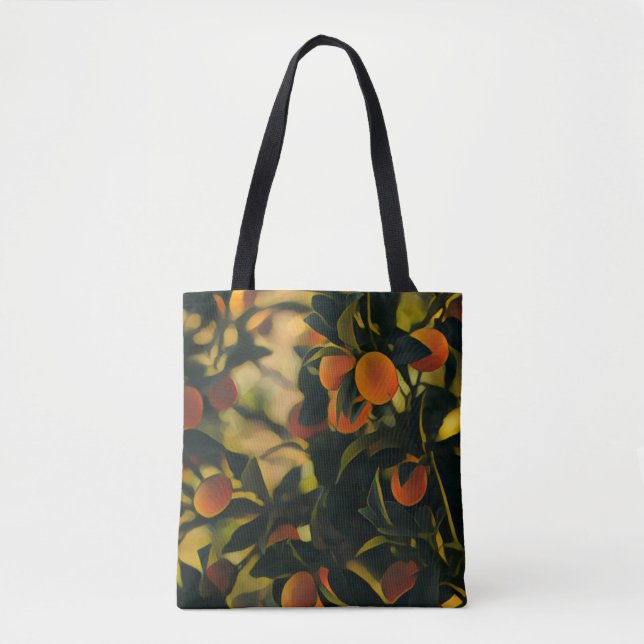 Bolsa Funky Tote del árbol del naranja (Anverso)