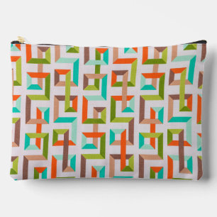Bolsa geométrica vibrante retro 3D Maze 