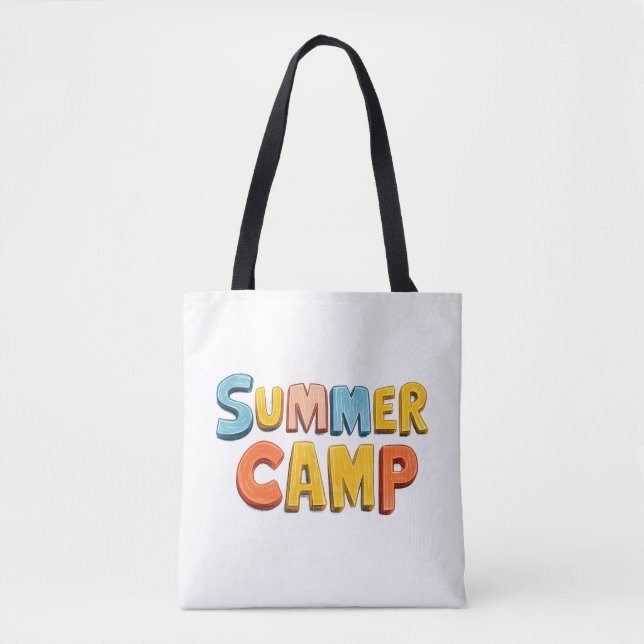 Bolsa Gráfica de Campamento de Verano Retro (Anverso)