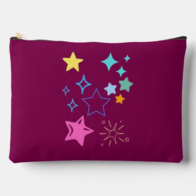 Bolsa grande de accesorios con estrellas (Anverso)