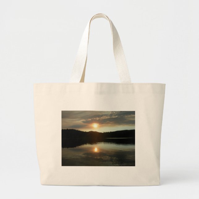 Bolsa Grande de Atardecer sobre el Embalse de Spri (Frente)