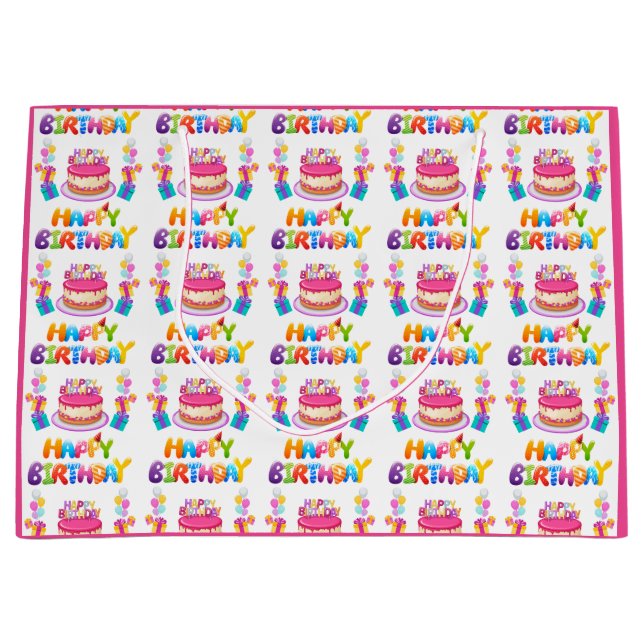 Bolsa Grande de Regalo de Confeti para Fiesta de C (Anverso)