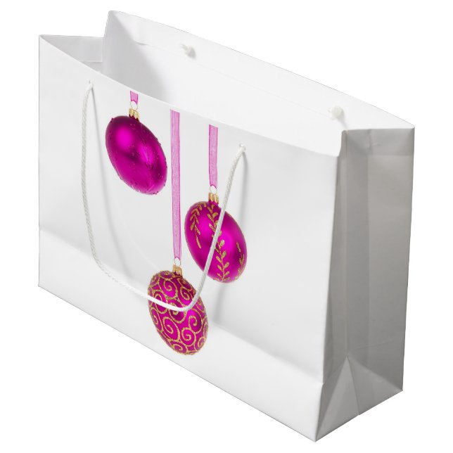 Bolsa grande de regalo para Ornamentos de Navidad  (Angulo Anverso)