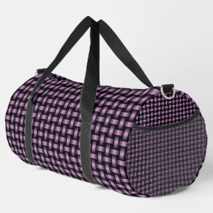 Bolsa grande de viaje con patrón de tejido negro p