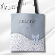 Bolsa grande de violonchelista con clave de sol de
