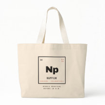 Bolsa grande divertida de Nappium tabla periódica