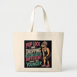 Bolsa grande divertida de 'Pop Lock and Drop' para