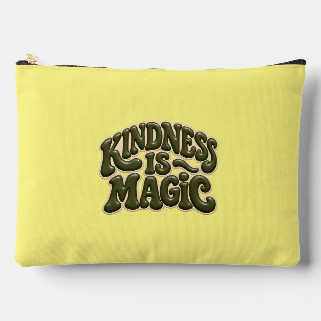 Bolsa Grande Groovy 3D Kindness Is Magic (Anverso)