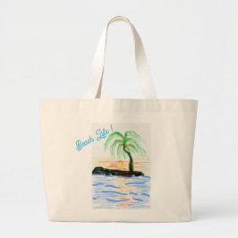 Bolsa Grande para la Playa con la frase Beach Life