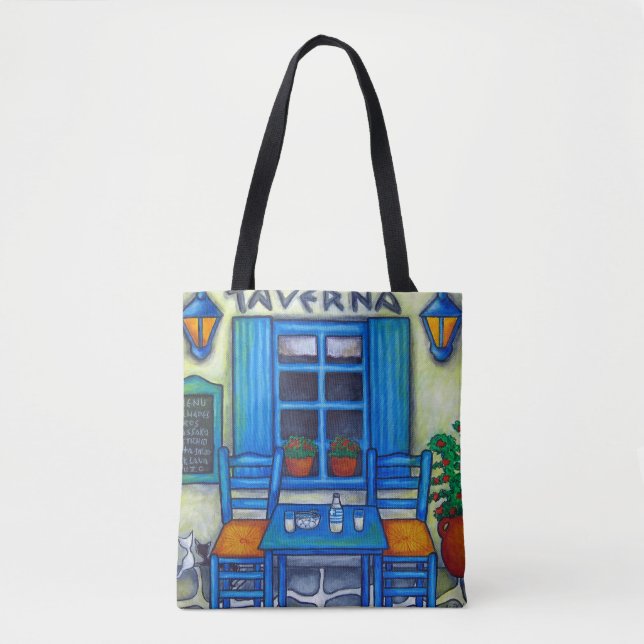Bolsa Griega De Taverna Por Lisa Lorenz (Anverso)