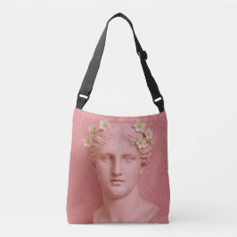 Bolsa griega rosa para mujeres.